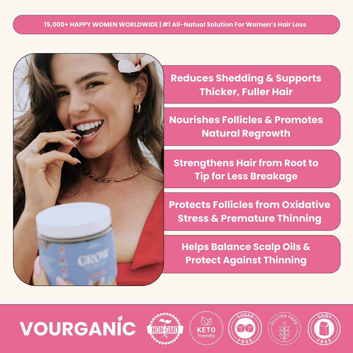 VOURGANIC® Hair & Beauty Gummies