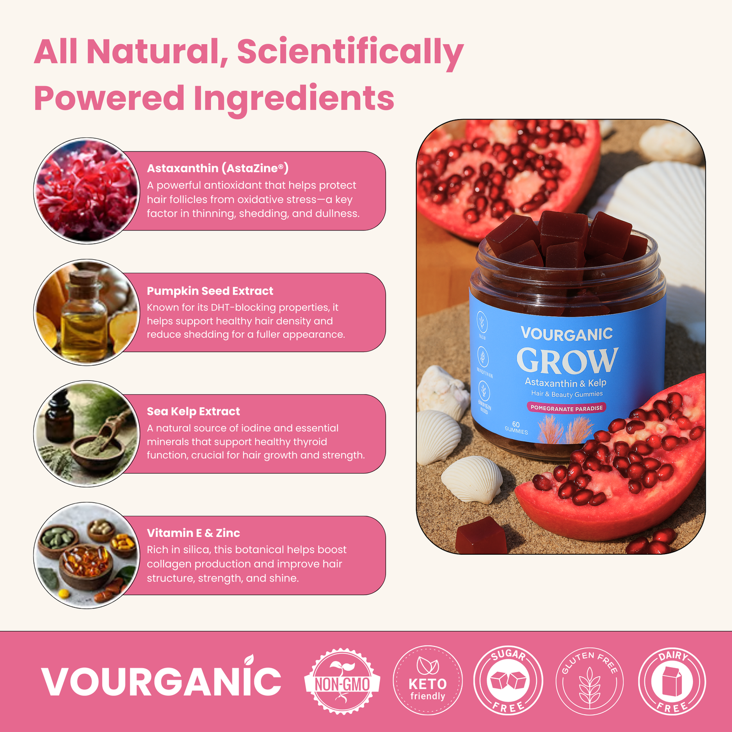 VOURGANIC® Hair & Beauty Gummies