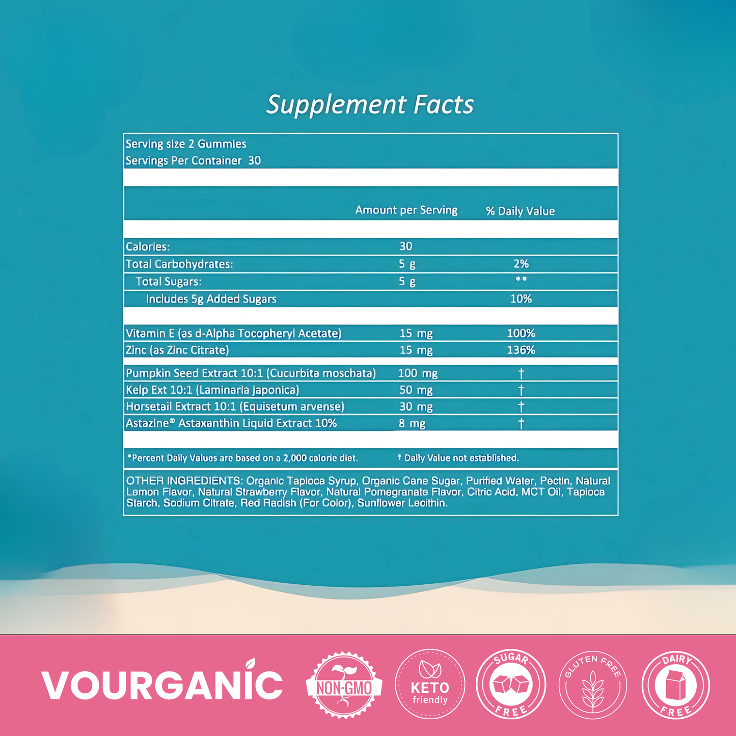 VOURGANIC® Hair & Beauty Gummies